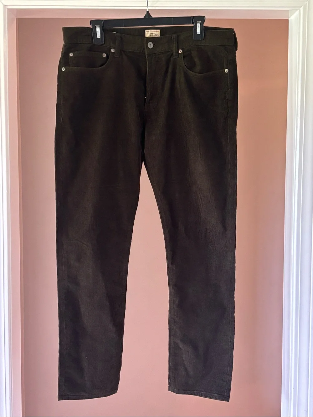 J. Crew Men's Corduroy Pants in Dark Brown